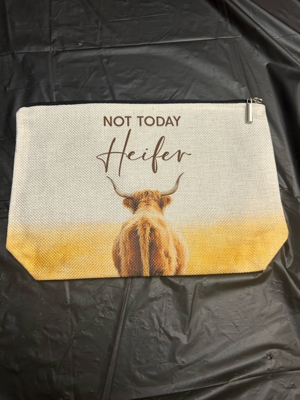 Not Today Heifer Zip Pouch